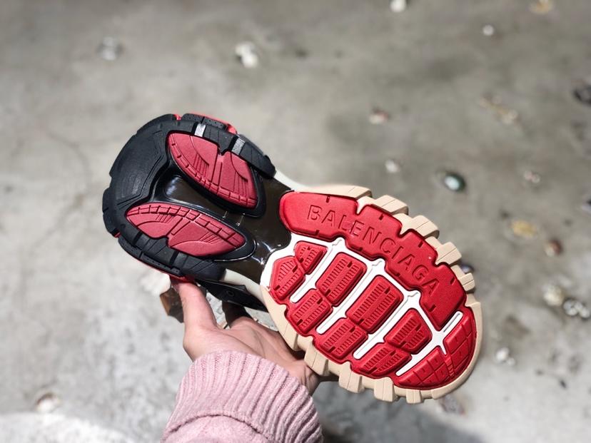 Balenciaga track black and red