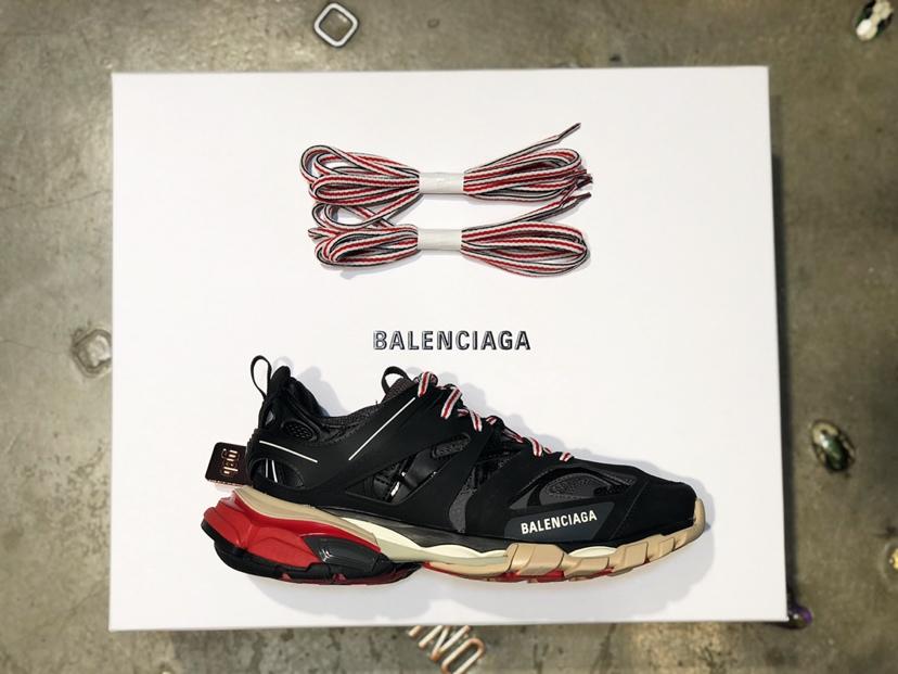 Balenciaga track black and red