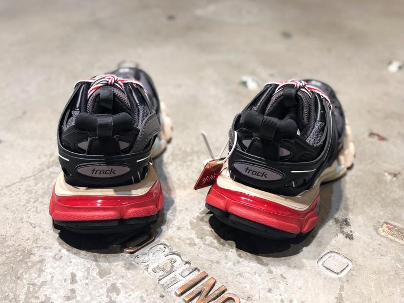 Balenciaga track black and red