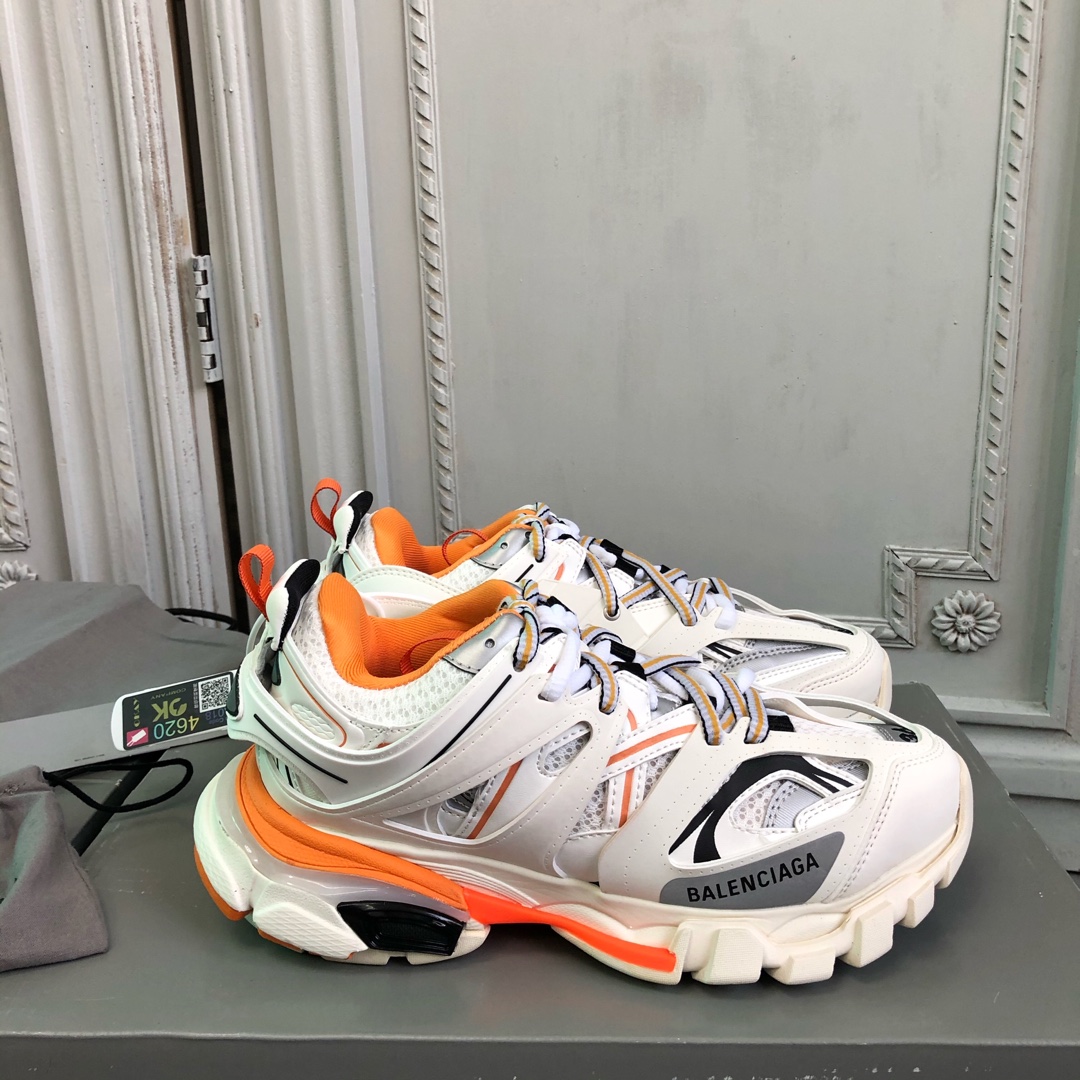 Balenciaga track white and orange