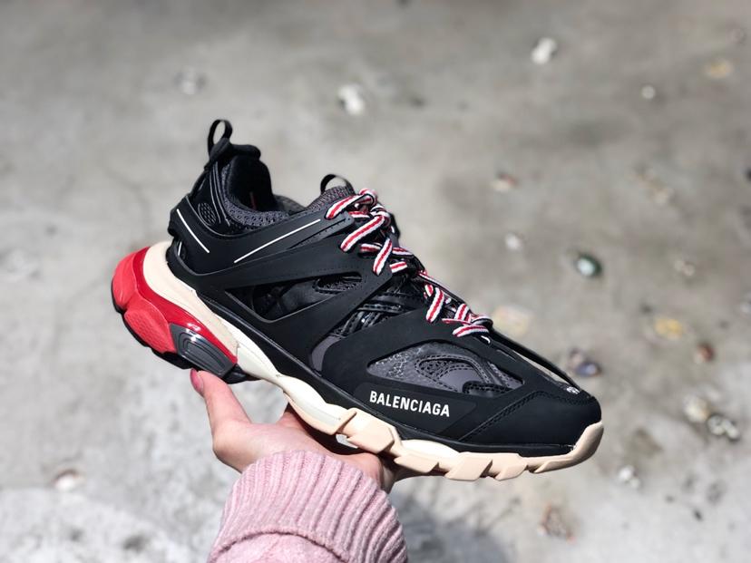 Balenciaga track black and red